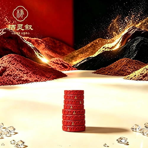 无相佛朱砂戒指本命年女款