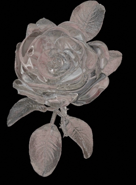 公主水晶玫瑰花建模nomad/blender三维模型bling浮雕3d模型stl