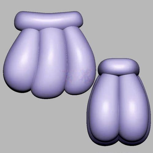 水果香蕉三维立体图圆雕图STL文件雕刻机3D模型2708