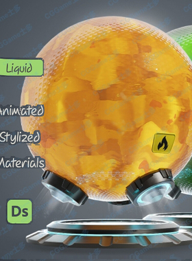 DS风格化SD流体Pt液体SP水化学程序化材质球Designer Substance