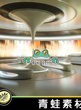 UE5虚幻未来科技艺术展厅室内场景模型Showroom Level Kit 14