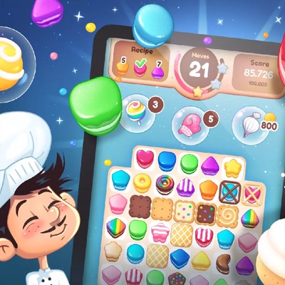 Untiy2D卡通游戏界面UI素材 Sweet Cookie GUI Pack 1.8