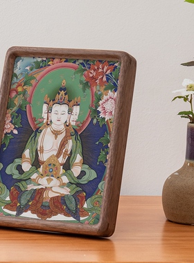 12生肖本命属马大日如来桌面摆画