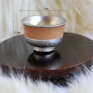 蒙古族敬酒小碗草原特色餐具民族工艺品礼品婚礼不锈钢酒碗