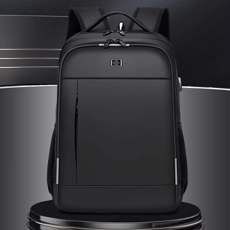 男士通勤防泼水大容量电脑双肩包