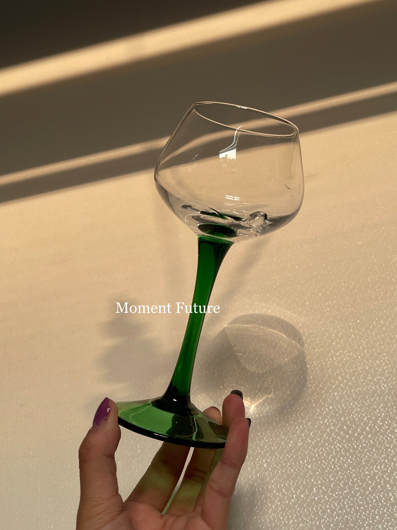 中古风复古人工吹制玻璃酒杯