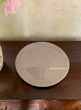 Moment Future简约陶瓷餐盘意面碗沙拉盘日式圆形牛排西餐具平盘