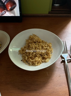 Moment Future日式简约不规则复古菜盘深盘沙拉碗意面碗粗陶餐具