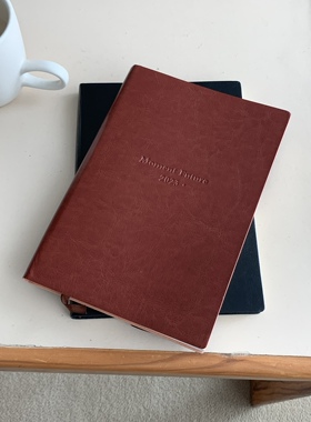 Moment Future复古文艺pu软皮工作会议本日记本学生练习本A5简约