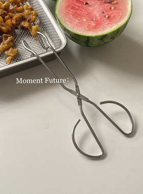 Moment Future韩式餐具多用途食品夹子不锈钢烤面包品厨房食物夹