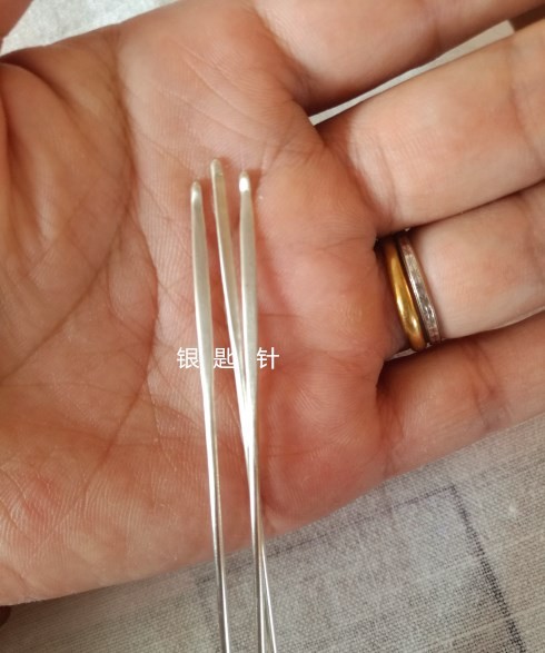 纯手工 999银质针七针银匙针也可做88银硬针  可定其他规格 每只