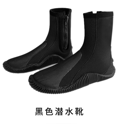5mm长筒潜水靴耐磨防滑抗洪