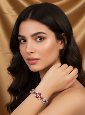 韩版锆石水滴手链轻奢手环女通勤百搭精致优质手饰小众设计首饰品