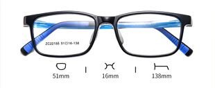 超轻TR90镜框硅胶高加低鼻托舒适镜框学生近视远视矫正51 最新 款