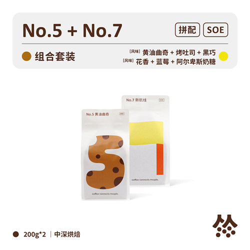5号意式拼配咖啡豆SOEpuman扑满