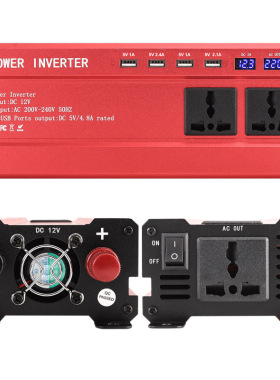 2000W逆变器美规12V转110V1000WW3000W4000W5000W车载电源