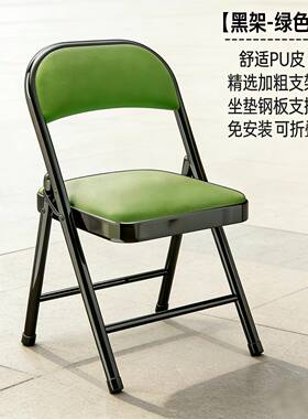 户外理发摆摊椅装备便携黑网透气成人办公凳椅带靠背免安装折叠夏