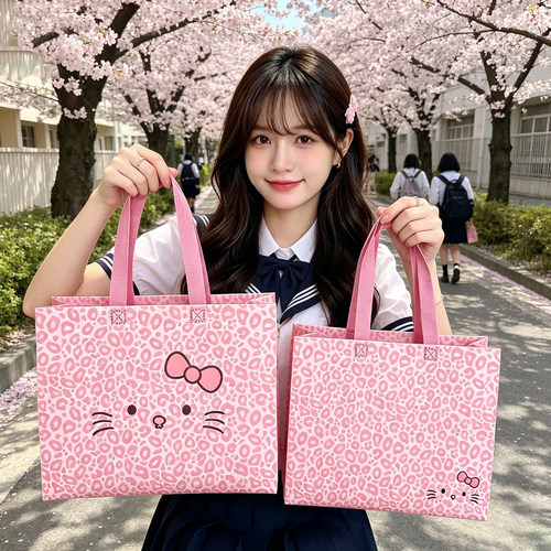 粉粉爱爱的豹纹猫咪袋袋来啦