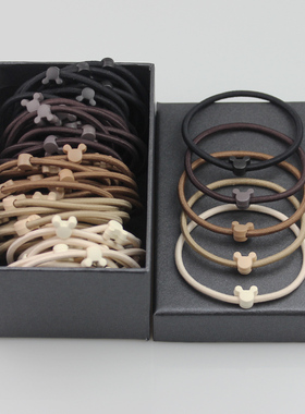 头绳女生精致高档皮套2024新款皮筋女扎头发高弹力发圈小米奇发绳