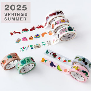 日本mt 和纸胶带手帐素材艺术家联名书写系列ex贴 2025SS春夏新品