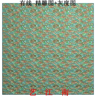 3816祥云纹理屏风背景墙满云底纹有线浮雕精雕JDP灰度BMP格式图