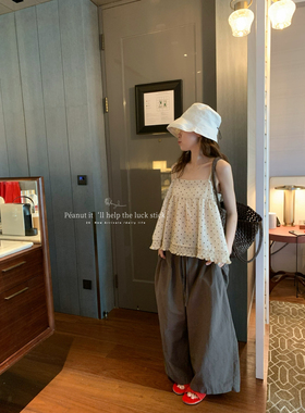 peanut花生家-2026夏季韩系时尚减龄波点可叠穿吊带背心女840