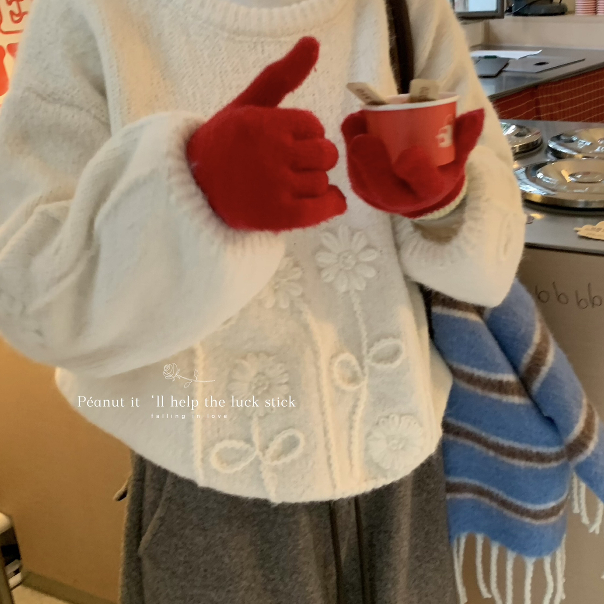 peanut花生家-温柔密码主推档口一炮红保暖毛衣1185