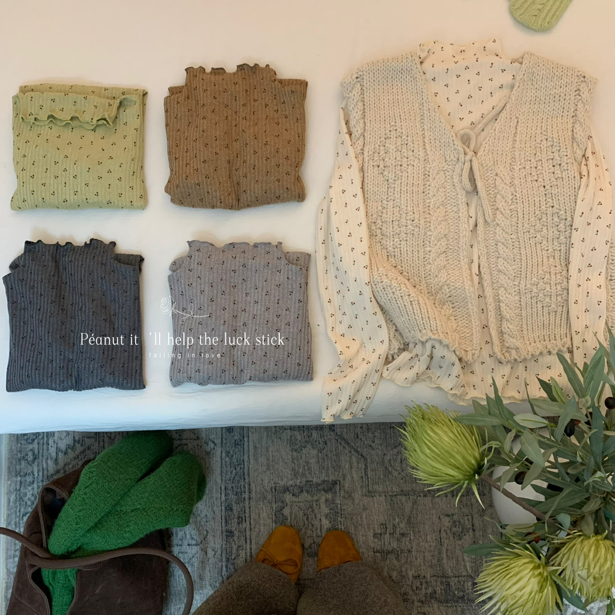 peanut花生家-小樱桃打底叠穿性价比超高针织衫1181