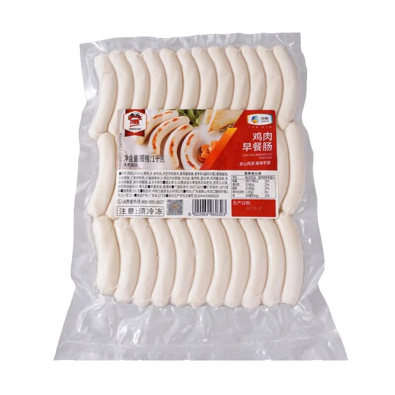 万威客零下18度冷冻中国轻食烤肠