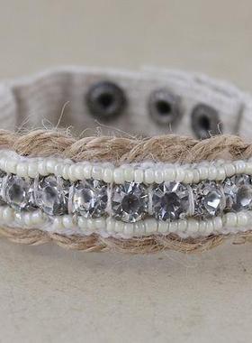 尾货清仓日常配饰首饰 简约 编织手链 手环手饰女