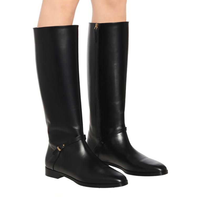 英伦新款大筒围胖mm40-45高筒靴