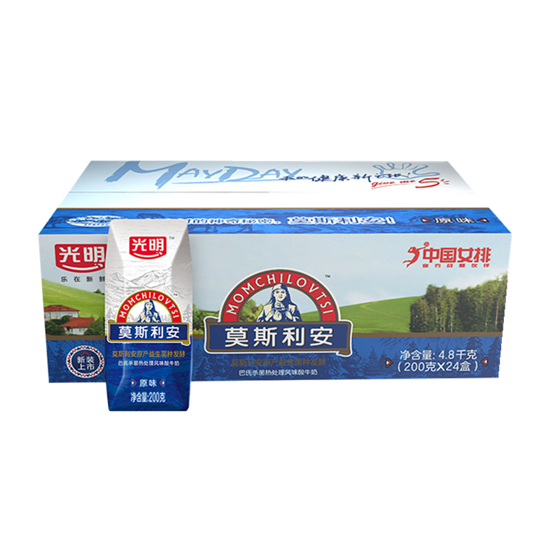 光明莫斯利安原味酸牛奶家庭散装