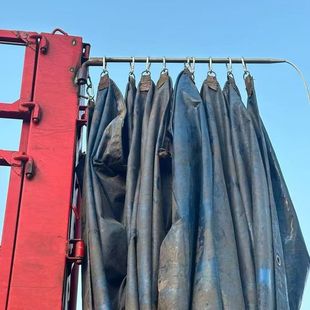 高栏车边布神器加厚合页转轴钢管套货车拉篷布省时省力6米8边布管