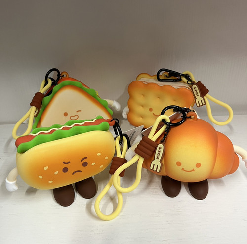 Q版大叔新款卡通可爱零钱包挂件钥匙扣挂饰耳机包收纳包创意礼品