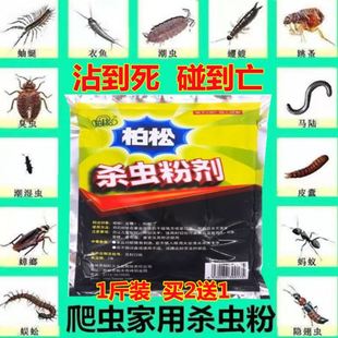 跳蚤药床上杀虫粉陆虫家用灭绝粉蟑螂蚂蚁虱子潮虫臭虫千足蜈蚣