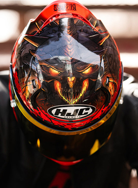 HJC摩托车漫威联名毒液五代RPHA12碳纤维头盔全盔暗黑破坏神进口