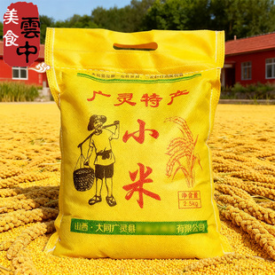 大同广灵特产小米山西黄小米五谷杂粮黄小米粥熬稀饭米粗粮礼盒装