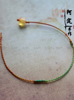 纪念日天然蜜蜡手绳本命年简约女