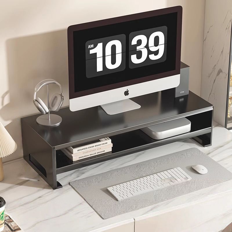 电脑显示器增高架屏幕支撑架办公室桌面整理收纳盒台面书本置物架