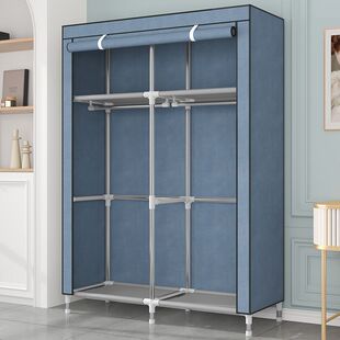 简易衣柜家用卧室出租房用布衣柜宿舍组装 小型挂衣橱衣服收纳柜子