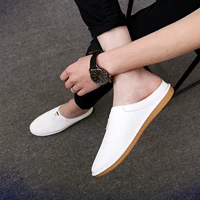 Summer Baotou một nửa dép nam giày phiên bản Hàn Quốc của xu hướng giày lười beanie triều giày mát mẻ sandal giản dị không theo - Dép dép nam Gucci