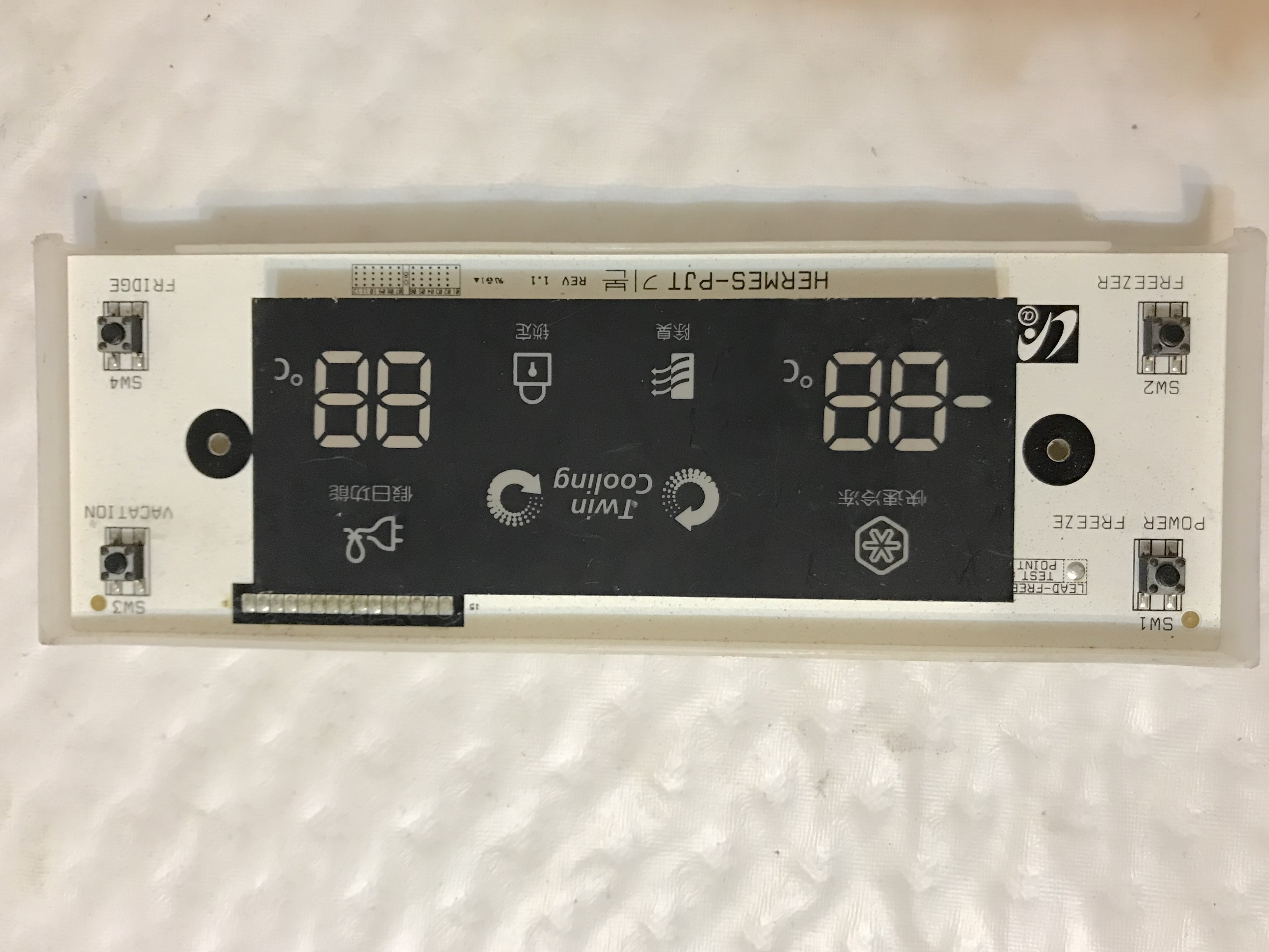 三星对开门冰箱RS21HSRPN SH1VTPE 显示板 DA41-00456