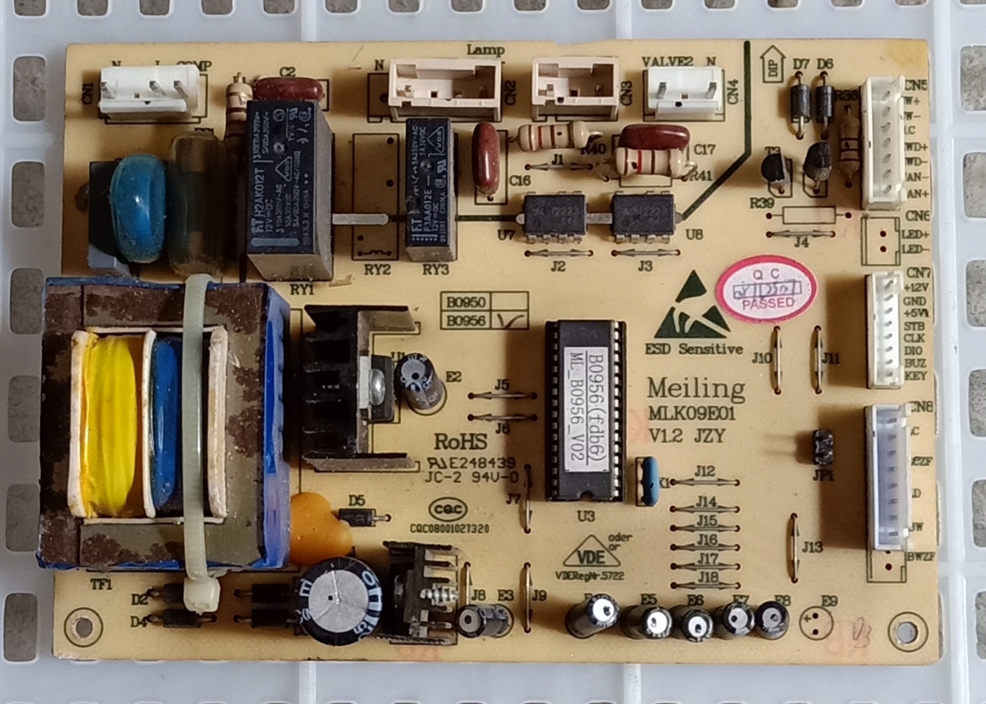 原装伊莱克斯冰箱B0956主板MLK09E01电脑板