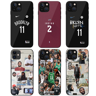 欧文手机壳适用苹果15plus篮网三巨头14pro欧文哈登12max钢化玻璃壳13mini