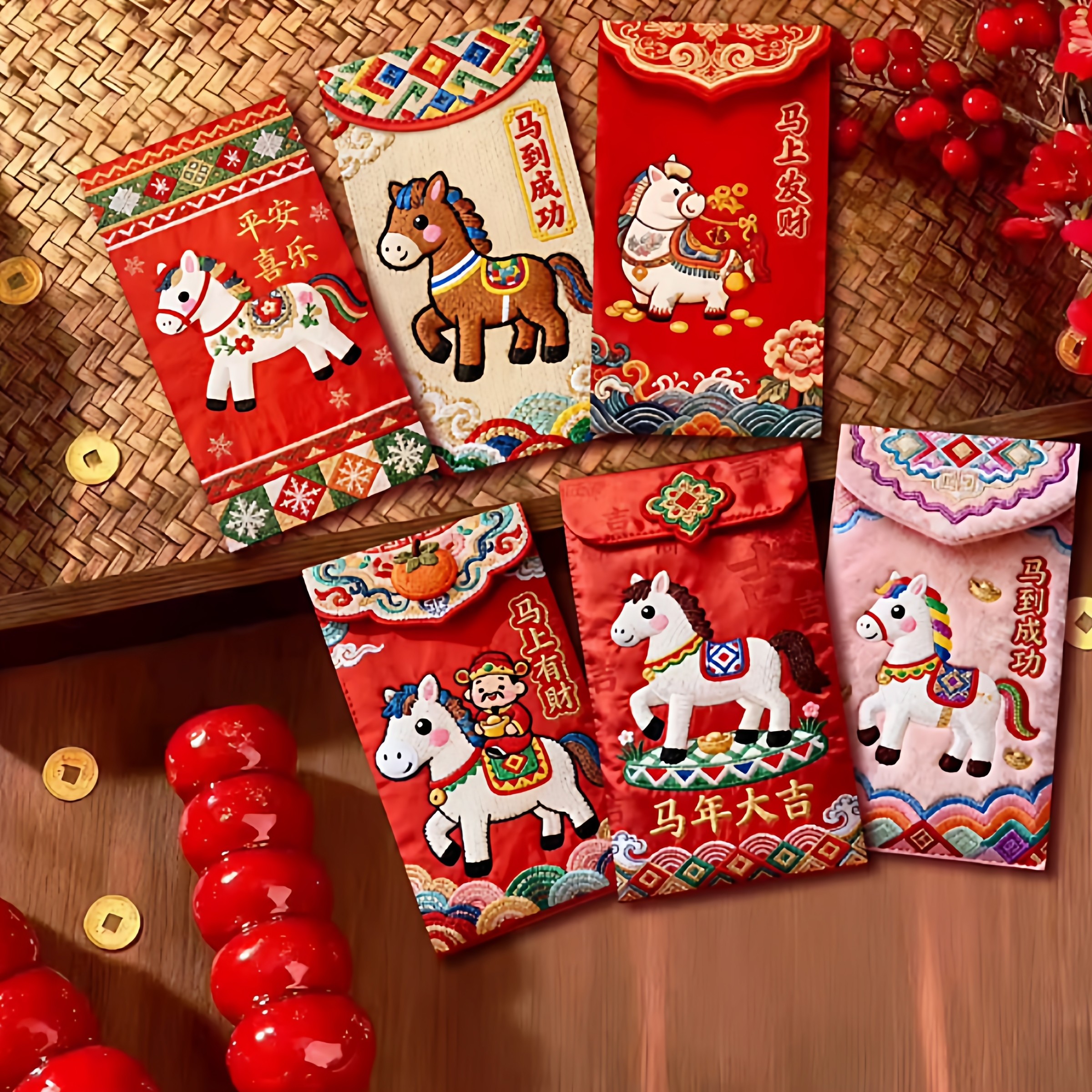 2026马年仿平面卡通福马红包春节拜年利是封Y17,家装主材,其它,淘宝优惠券,粉丝福利购,淘宝优惠卷