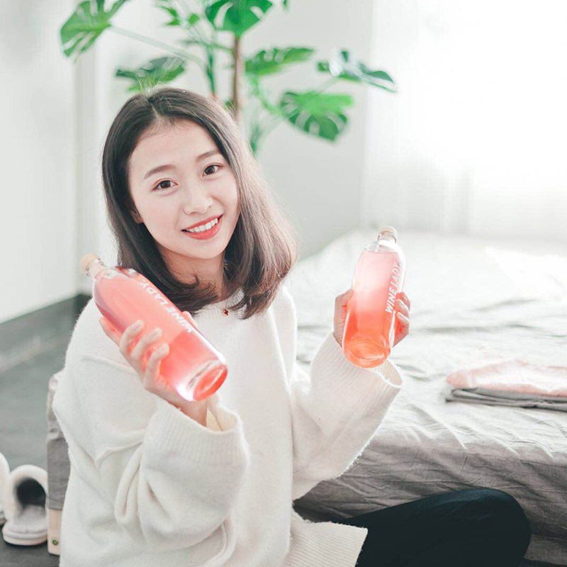 桃花酒桃花醉自酿颜值酒桃子酒 少女酒低度女士甜酒水果酒玫瑰酒