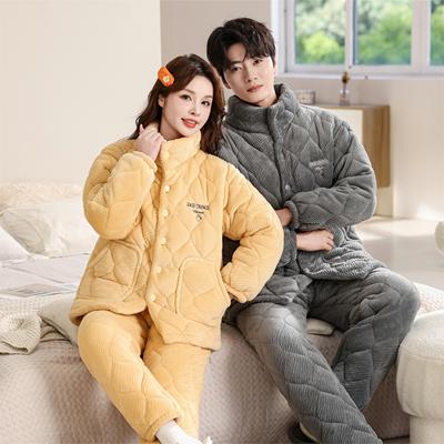 可外穿情侣睡衣保暖套装居家服