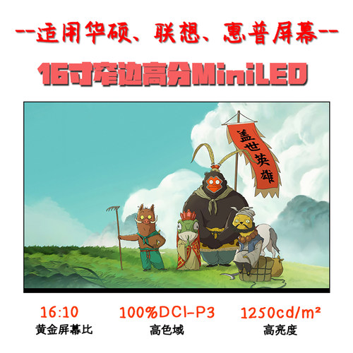 ROG枪神7/8 MiniLED 2.5K 240HZ NE160QDM-NM4 全新高亮电竞屏幕