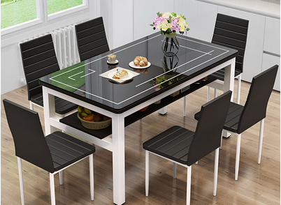 household A table 46 simple and easy Hotel Facade room pattern chair Toughened glass table fashionin the Residential furniture , Tables , Dining table  category - from Buy2taobao.com to provide professional Taobao agent buy service