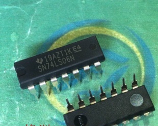 芯片 SN74LS06N 進口原裝 正品 反向緩沖器 DIP14
